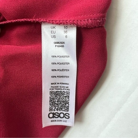 ASOS split sleeve mini dress with tie belt nwt - Picture 9 of 13